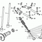 TRX420FA1 Распределительный вал и клапана