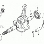 TRX420FA5 Коленчатый вал и поршни