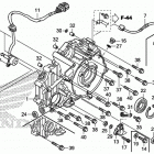TRX420FA1 Крышка картера задняя