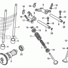 TRX420FA5 Распределительный вал и клапана