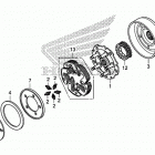 TRX500FA7 Сцепление