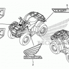 TRX500FM5 Наклейки