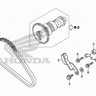 TRX500FM5 Цепь ГРМ и натяжитель
