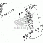 TRX500FM5 Задний амортизатор