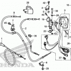 TRX500FM2 Рулевые переключатели и тросы