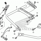TRX500FM5 Педали и подножки