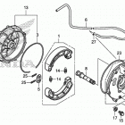 TRX500FM2 Задний тормоз