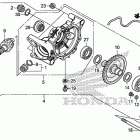 TRX500FA7 Редуктор задний