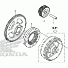 TRX500FM5 Пусковой механизм