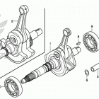 TRX420FA1 Коленчатый вал и поршни