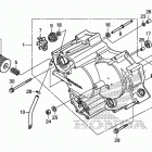 TRX500FM5 Передняя крышка картера