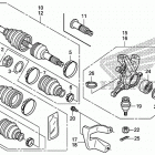 TRX420FA1 Front knuckle@front drive shaft