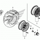 TRX500FM5 Переднее колесо