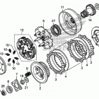 TRX500FM5 Сцепление