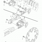 WR250R WR25RF/WR25RFC Задний суппорт