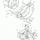 WR450F WR450FF Крышка картера двигателя