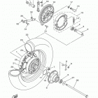 V STAR 650 CUSTOM XVS65FB/XVS65FCB Заднее колесо