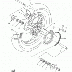 XT250 XT250F/XT250FC Заднее колесо
