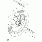 YZ85 YZ85F Переднее колесо