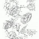 V STAR 950 XVS95FO/XVS95FB/XVS95FCO/XVS95FCB Крышка картера двигателя