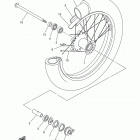 V STAR 650 CUSTOM XVS65FB/XVS65FCB Переднее колесо