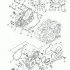 XT250 XT250F/XT250FC Крышка картера двигателя