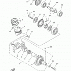 TW200 TW200F1/TW200F1C Коленчатый вал и Поршень