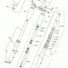 V STAR 1300 DELUXE XVS13BGF/XVS13BGFC Передняя вилка