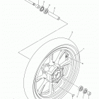 V STAR 950 TOURER XVS95CTFCW/XVS95CTFL/XVS95CTFW/XVS95CTFCL Переднее колесо