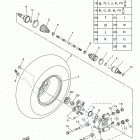 KODIAK 700 EPS 4WD HUNTER YFM70KPHGH Заднее колесо 2