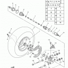 GRIZZLY 700 EPS HUNTER YFM700PHFH Заднее колесо 2