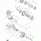 TW200 TW200G1C/TW200G1 Коленчатый вал и Поршень