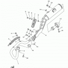 TW200 TW200G1C/TW200G1 Выхлопная система