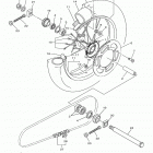 YZ450F YZ450FGL Заднее колесо