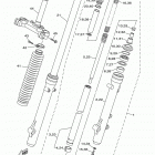 XT250 XT250GC/XT250G Передняя вилка