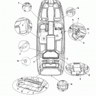 AR240 HIGH OUTPUT SAT1800AP/SAT1800BP/SAT1800CP Наклейки предупреждения