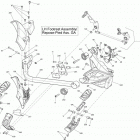 Spyder F3 SE6 body and accessories lh footrest
