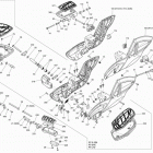 Spyder RTS SE6 body and accessories footrest