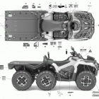 Outlander 6X6 - 650 EFI Наклейки