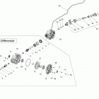 Outlander 6X6 - 650 EFI Задний промежуточный дифференциал