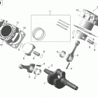 Renegade Коленвал,поршни и цилиндр