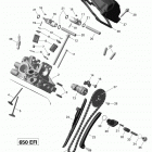 Outlander 6X6 650 EFI Головка цилиндров задняя часть