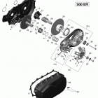 Outlander 500 EFI Трансмиссия