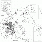 Outlander MAX 1000 EFI LTD Двигатель и крепление