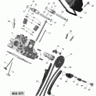 Outlander MAX 650 EFI Головка цилиндров задняя часть