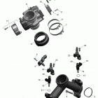 Outlander MAX 1000 EFI LTD Коллектор воздухозаборника и корпус дросселя