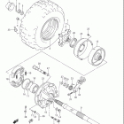LT-F250 OZARK Right rear wheel (model k4 / k5)