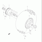 LT160 QUAD RUNNER Переднее колесо