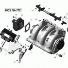 WAKE 155 02- air intake manifold and throttle body 1_18r152...