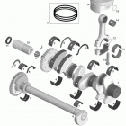 GTX LTD 215 01- crankshaft, pistons and balance shaft _02r1530